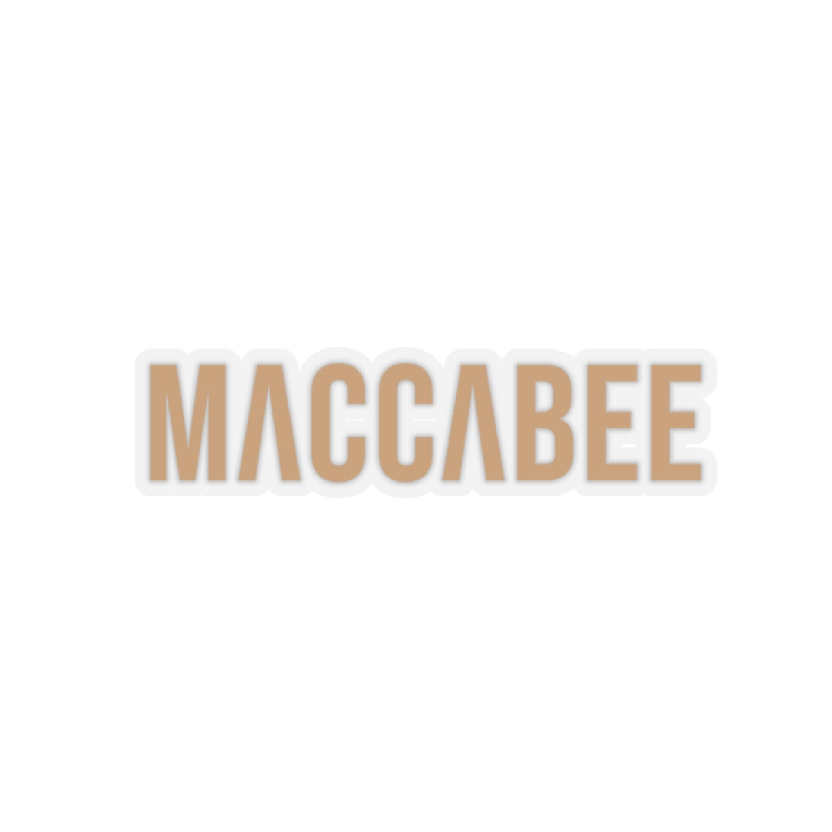 Gold Maccabee sticker. Slightly Hellenized.