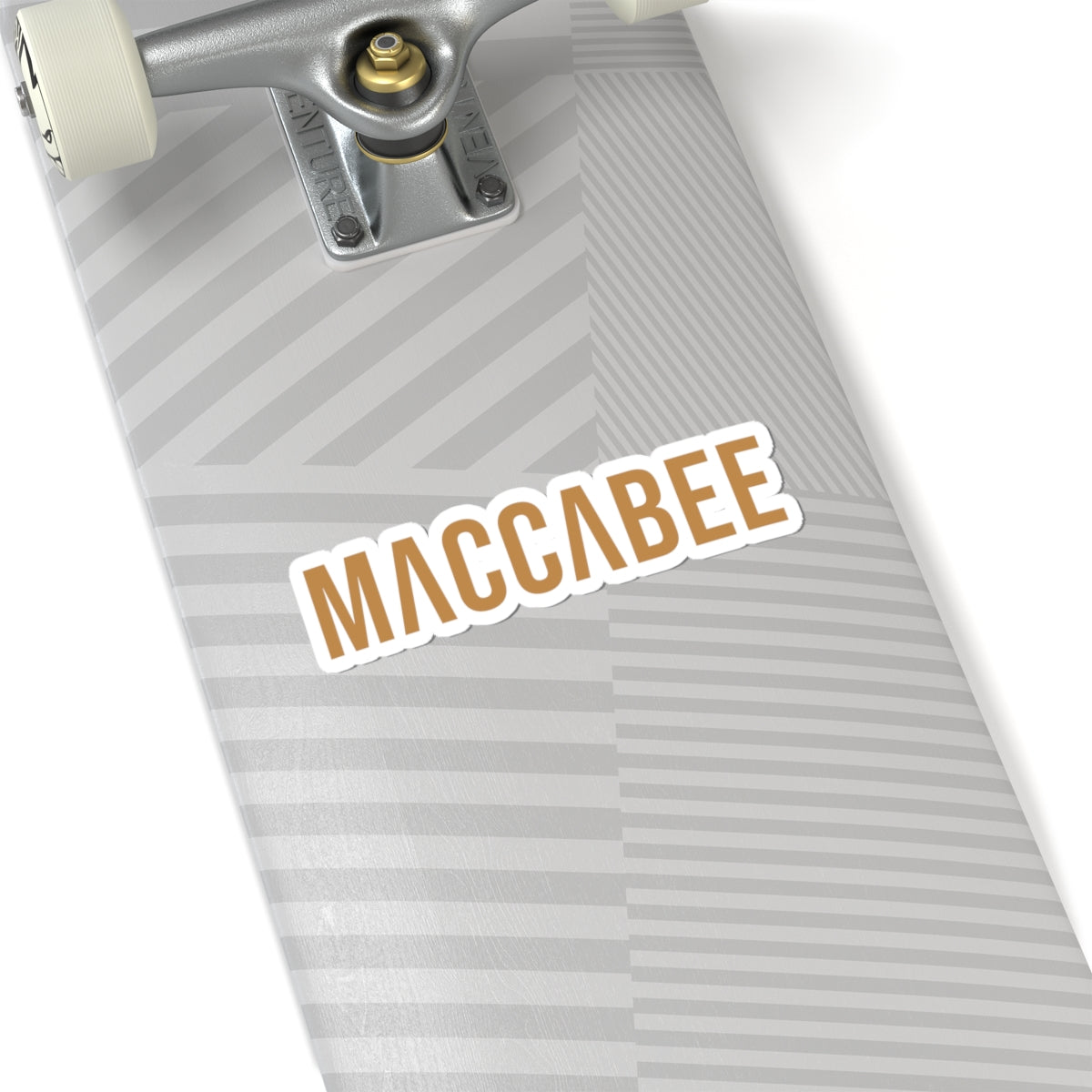 Gold Maccabee sticker. Slightly Hellenized.
