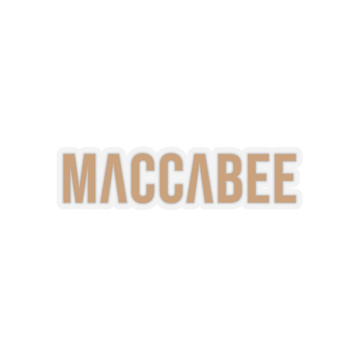 Gold Maccabee sticker. Slightly Hellenized.