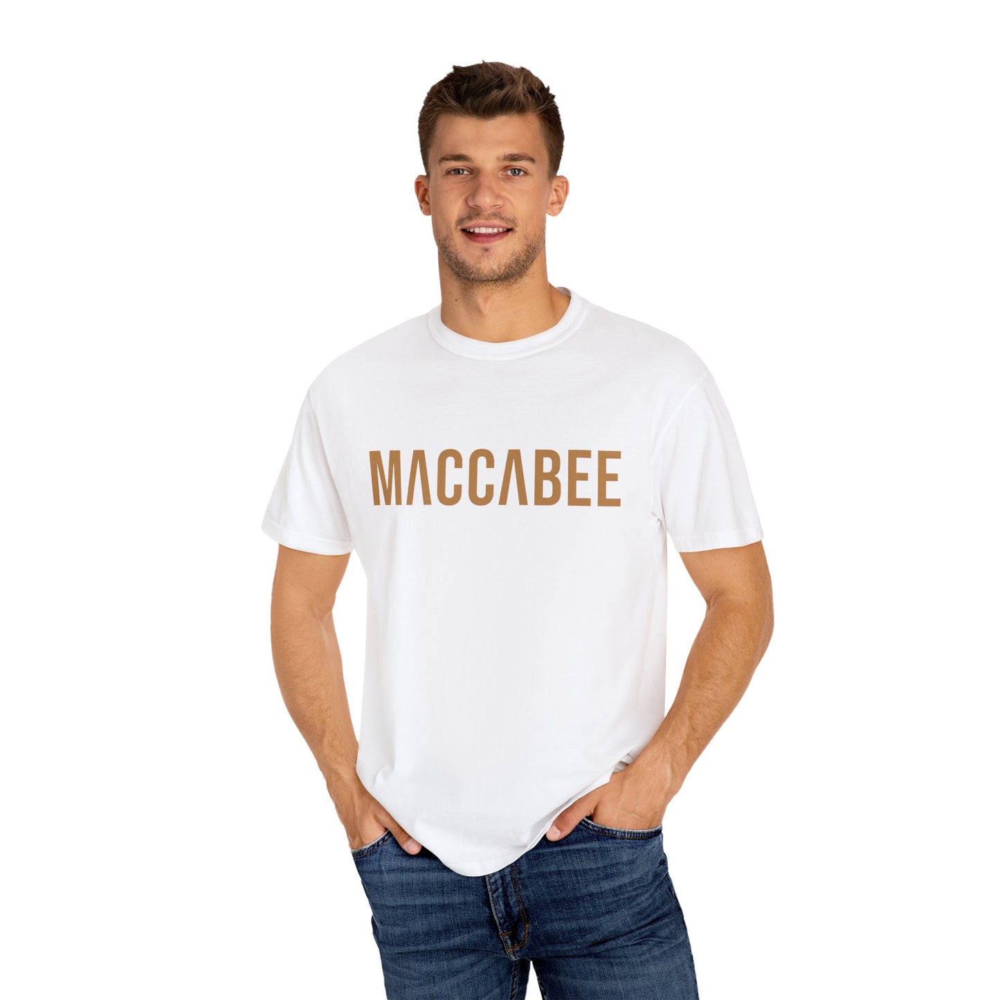 Gold Maccabee t-shirt. Slightly Hellenized.