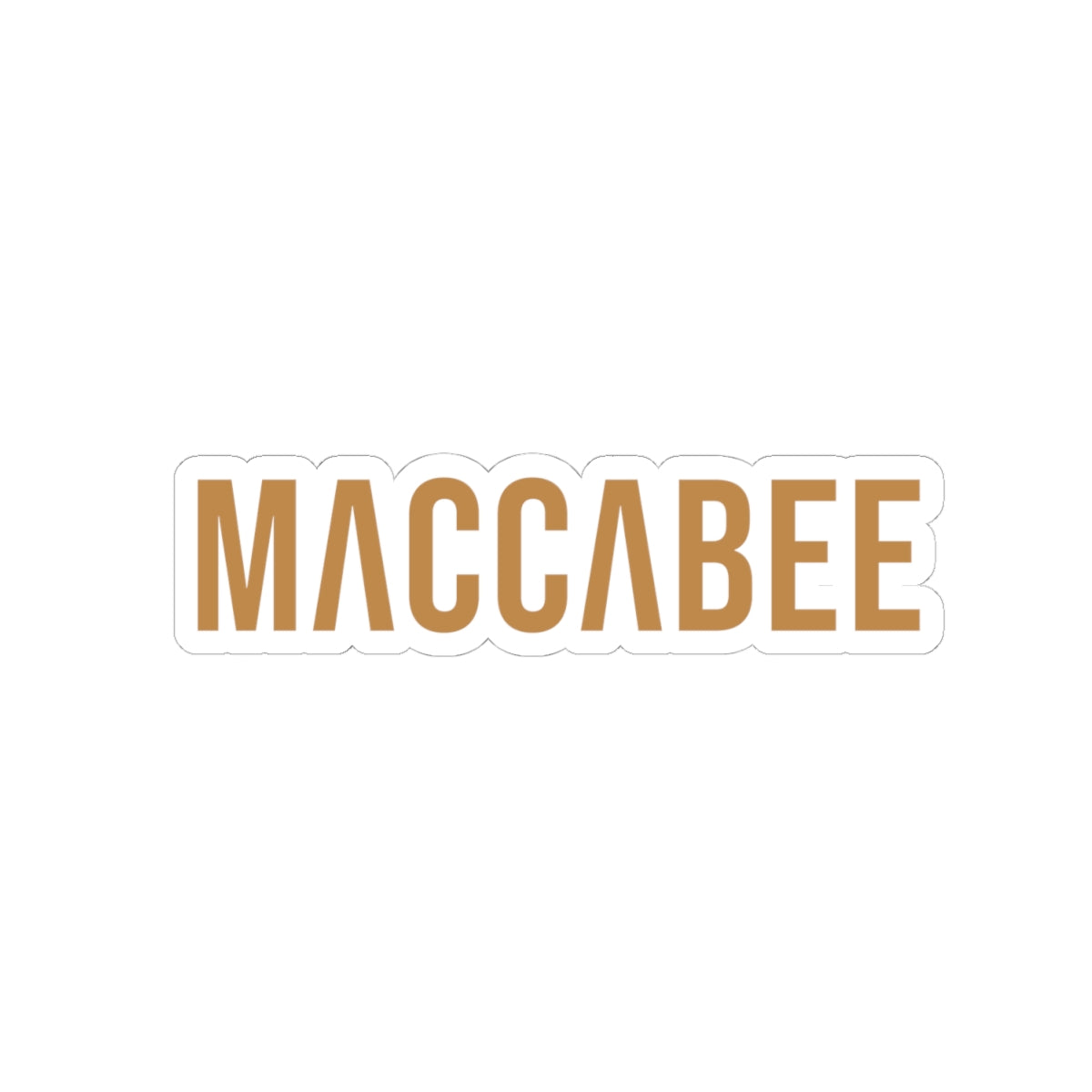 Gold Maccabee sticker. Slightly Hellenized.