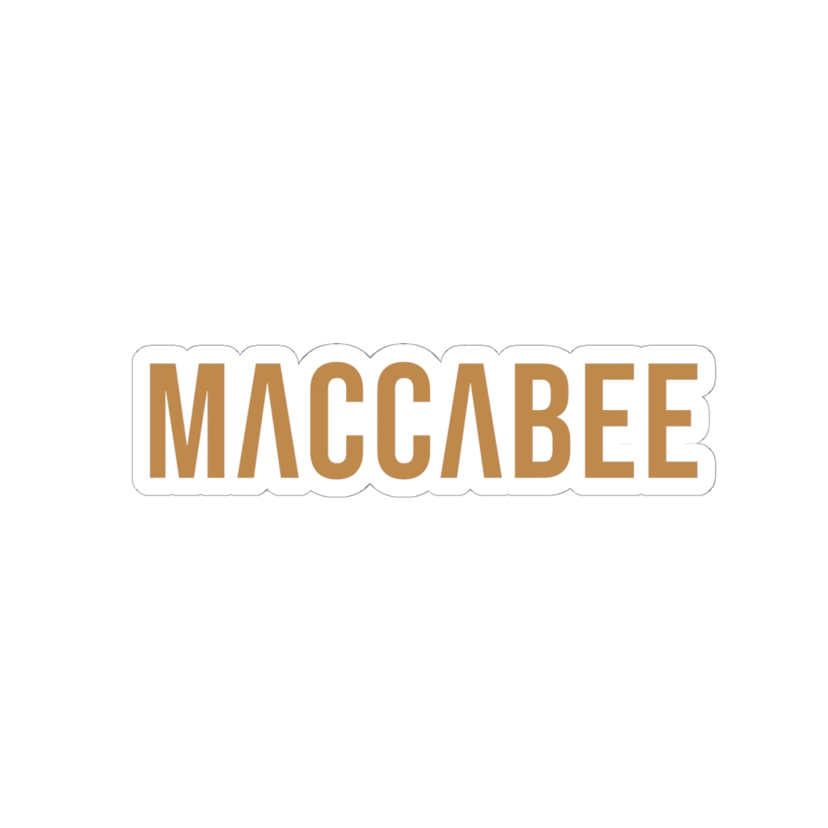 Gold Maccabee sticker. Slightly Hellenized.