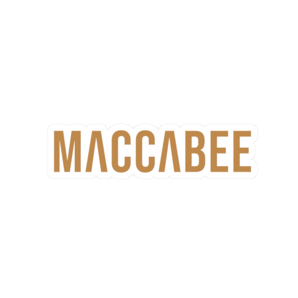 Gold Maccabee sticker. Slightly Hellenized.