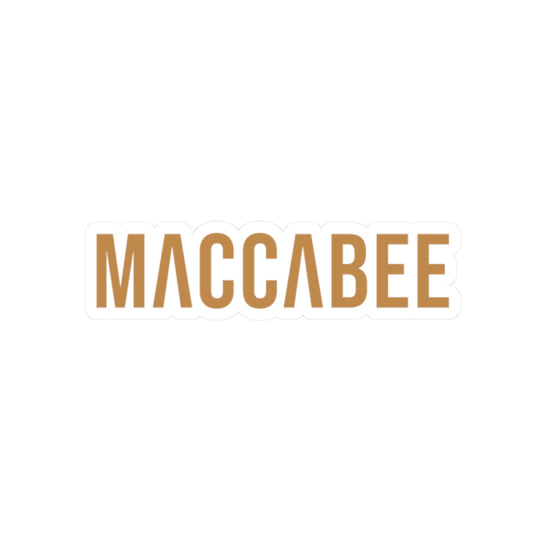 Gold Maccabee sticker. Slightly Hellenized.