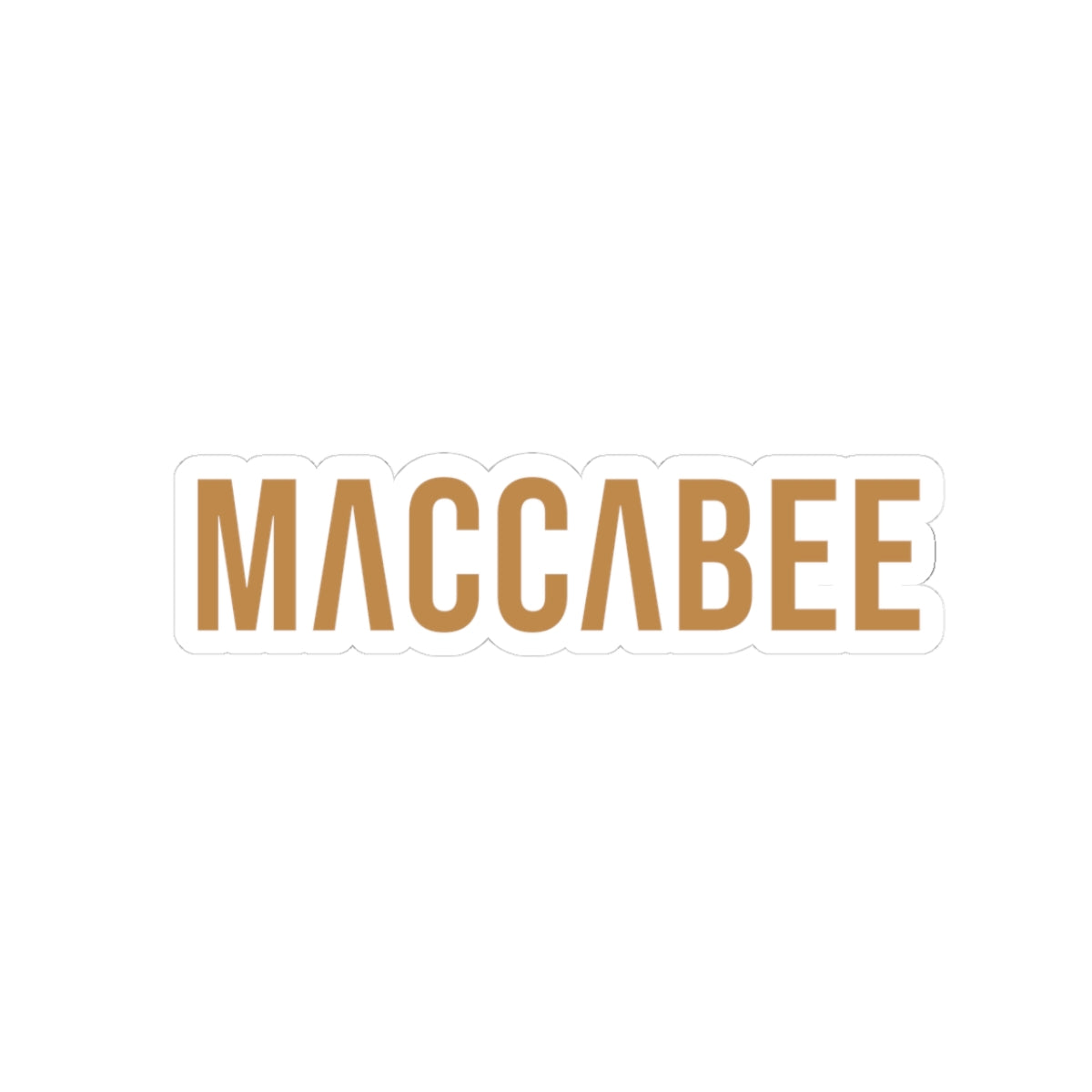 Gold Maccabee sticker. Slightly Hellenized.