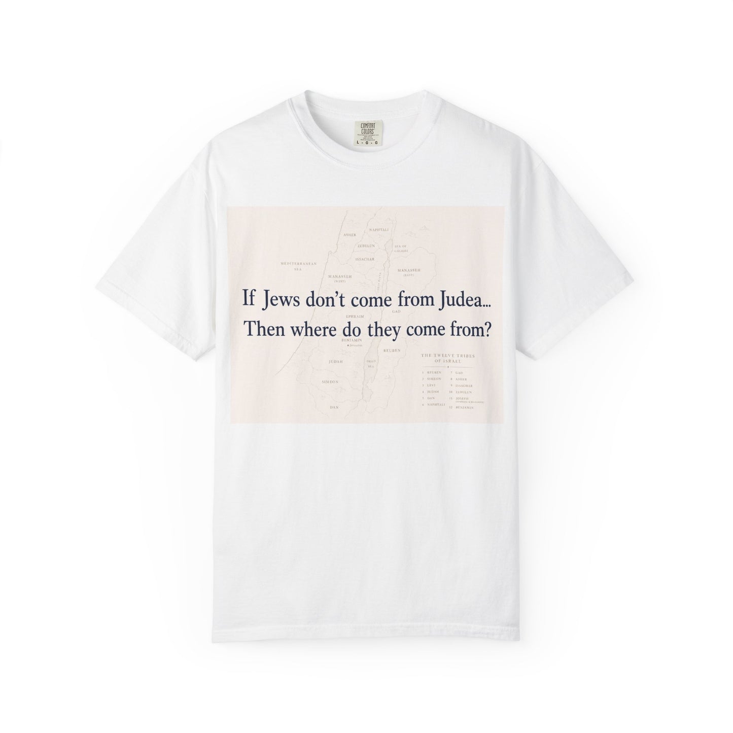 If Jews Don't Come From Judea T-shirt | Text Statement Tee