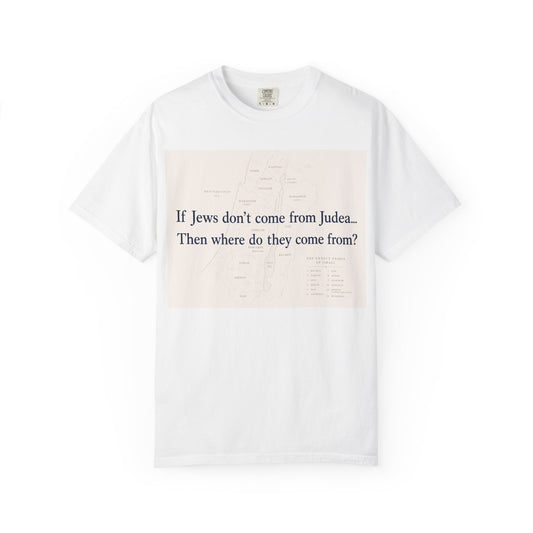 If Jews Don't Come From Judea T-shirt | Text Statement Tee