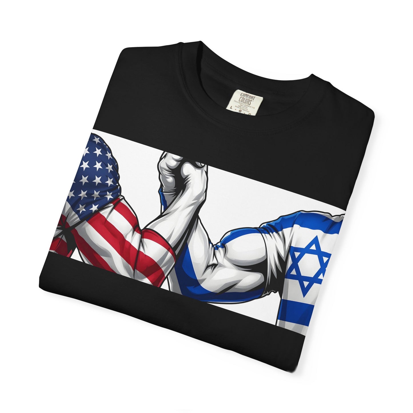 Epic USA-Israel handshake unity t-shirt | ביחד ננצח