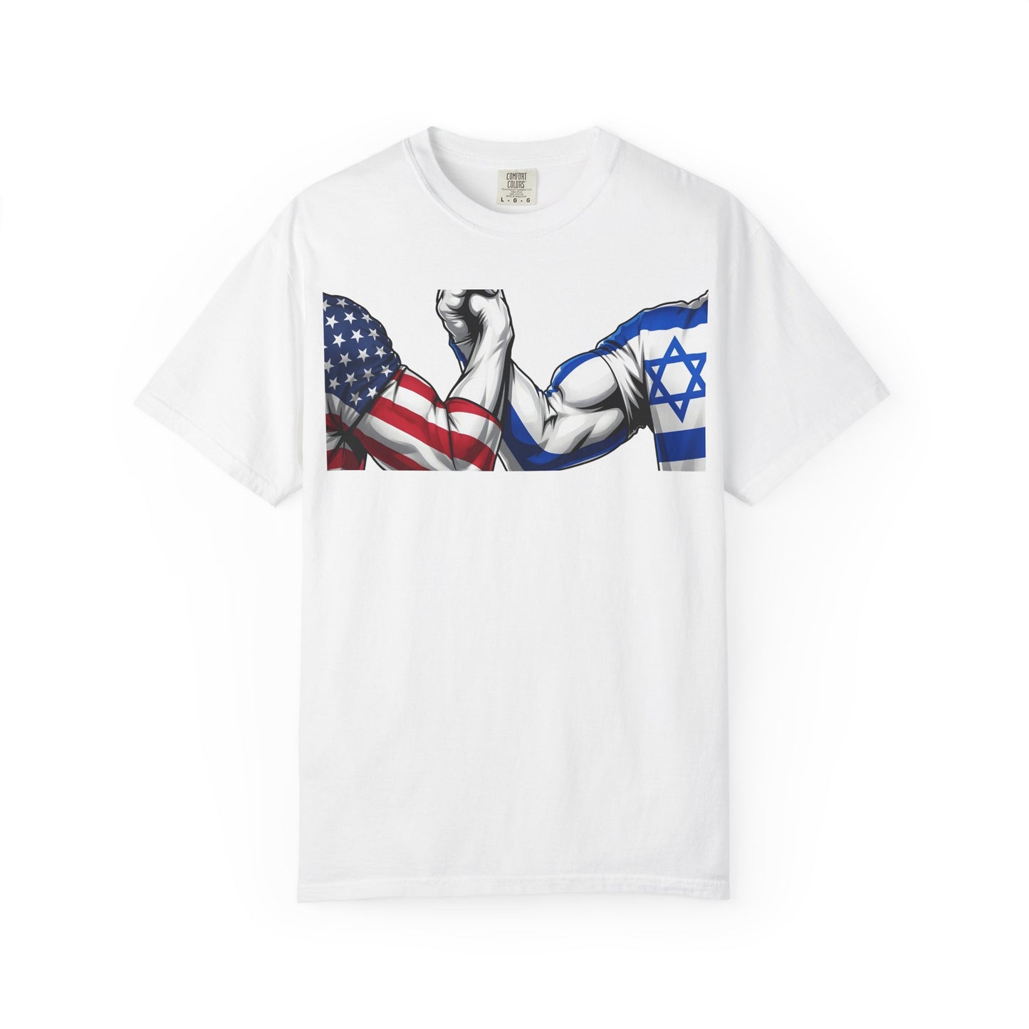 Epic USA-Israel handshake unity t-shirt | ביחד ננצח