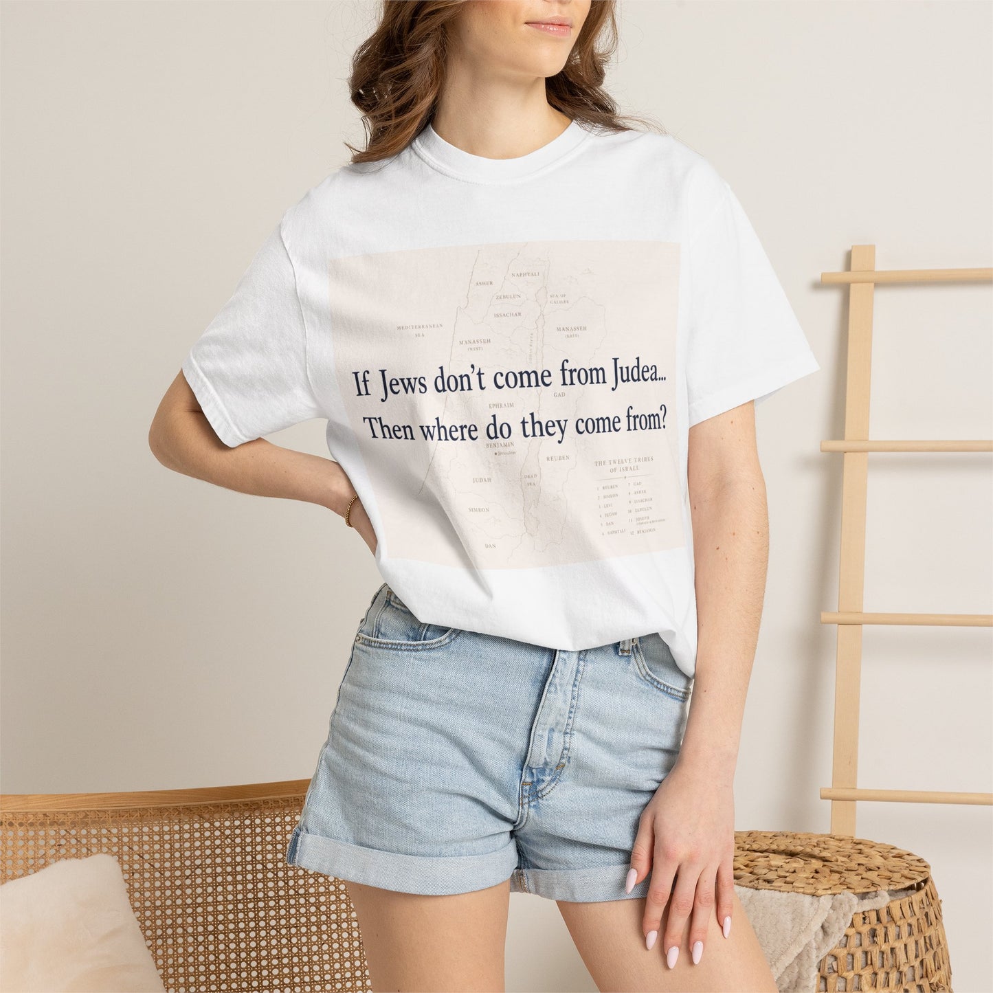 If Jews Don't Come From Judea T-shirt | Text Statement Tee