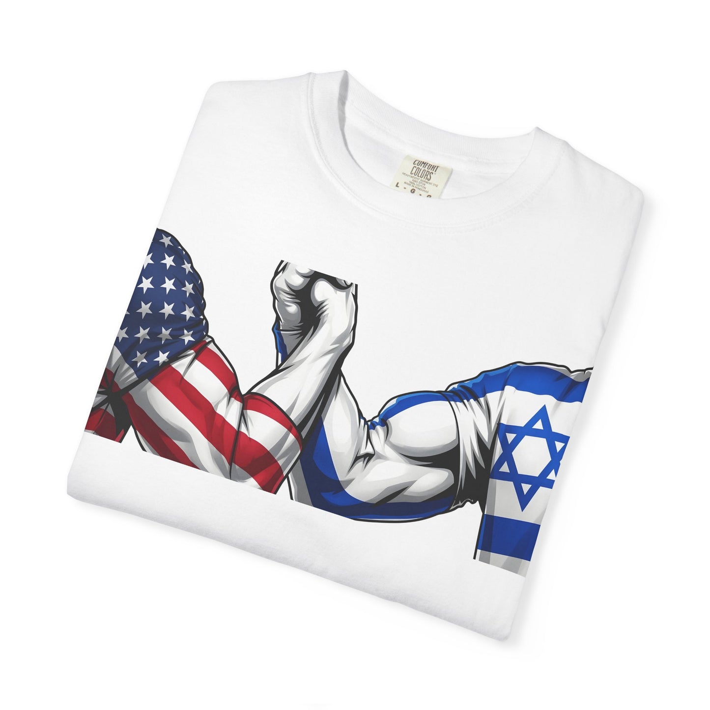 Epic USA-Israel handshake unity t-shirt | ביחד ננצח
